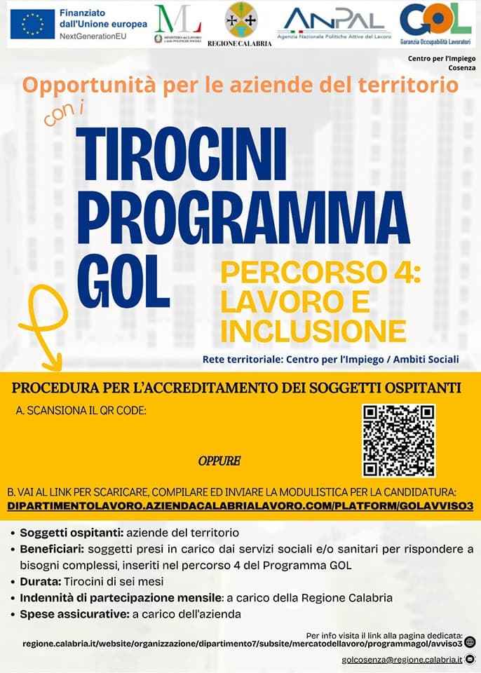 Tirocini programma GOL